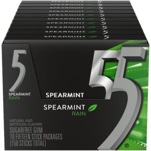 5 gum spearmint rain sugar free chewing gum 15 pieces pack of 10 150 pieces 8dddadb0 99ba 476f b85d 9e238a41680f.aeb45feb7b075358a3527f72e5c8a7a3.jpeg