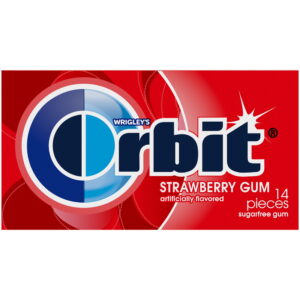 orbit gum strawberry sugar free chewing gum single pack 14 count 5b4203fd 829f 462b a581 d2ad7ac57354.da83f53308f7d81eef0de4efc95ee3d2.jpeg